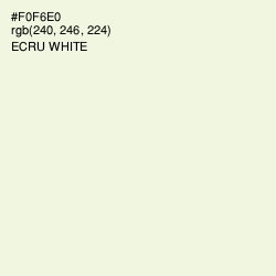 #F0F6E0 - Ecru White Color Image